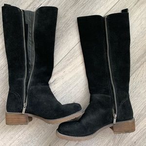 Suede Tall Boots